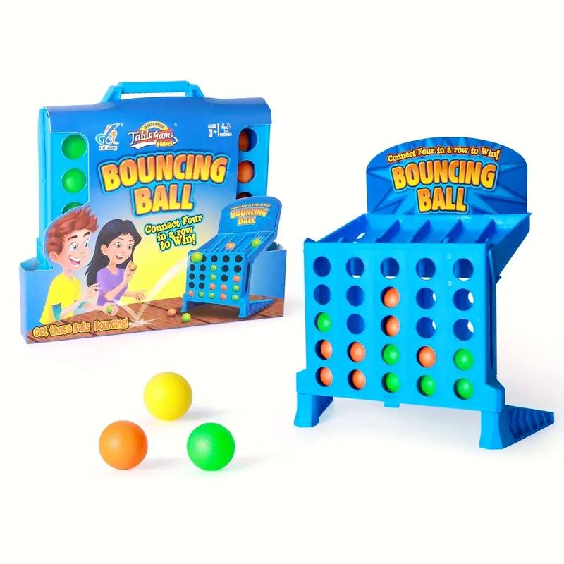 Small Mini Desktop Educational Double Ejection Fun Four Ball Competitive Finger Projection Shooting Toy