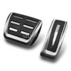 For - Porsche Macan S Turbo GTS Accessories No Drill Steel Gas Brake Accelerator Pedal Pad Cover