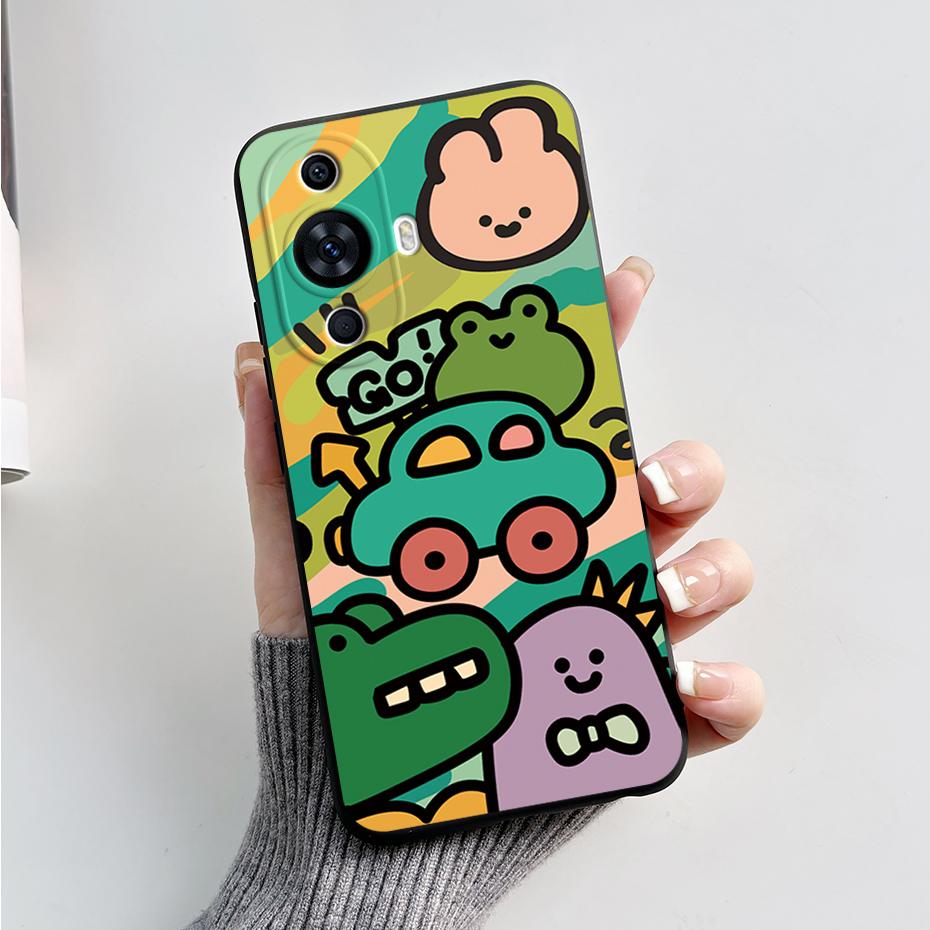 

For Huawei Nova 11 Case Cute Rabbit Panda Painted Silicone Phone Cases Cover For Huawei Nova 11 Nova11 Pro 11pro Nova11pro Funda Nova 11