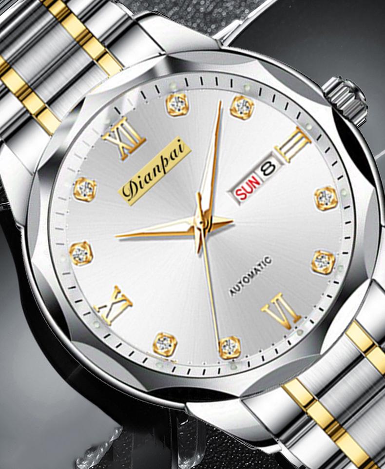 Dian Pai Men's Automatic Multifunction Waterproof Luminous Watch