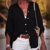 Women's Loose Fit Gray Long Sleeve Shirt