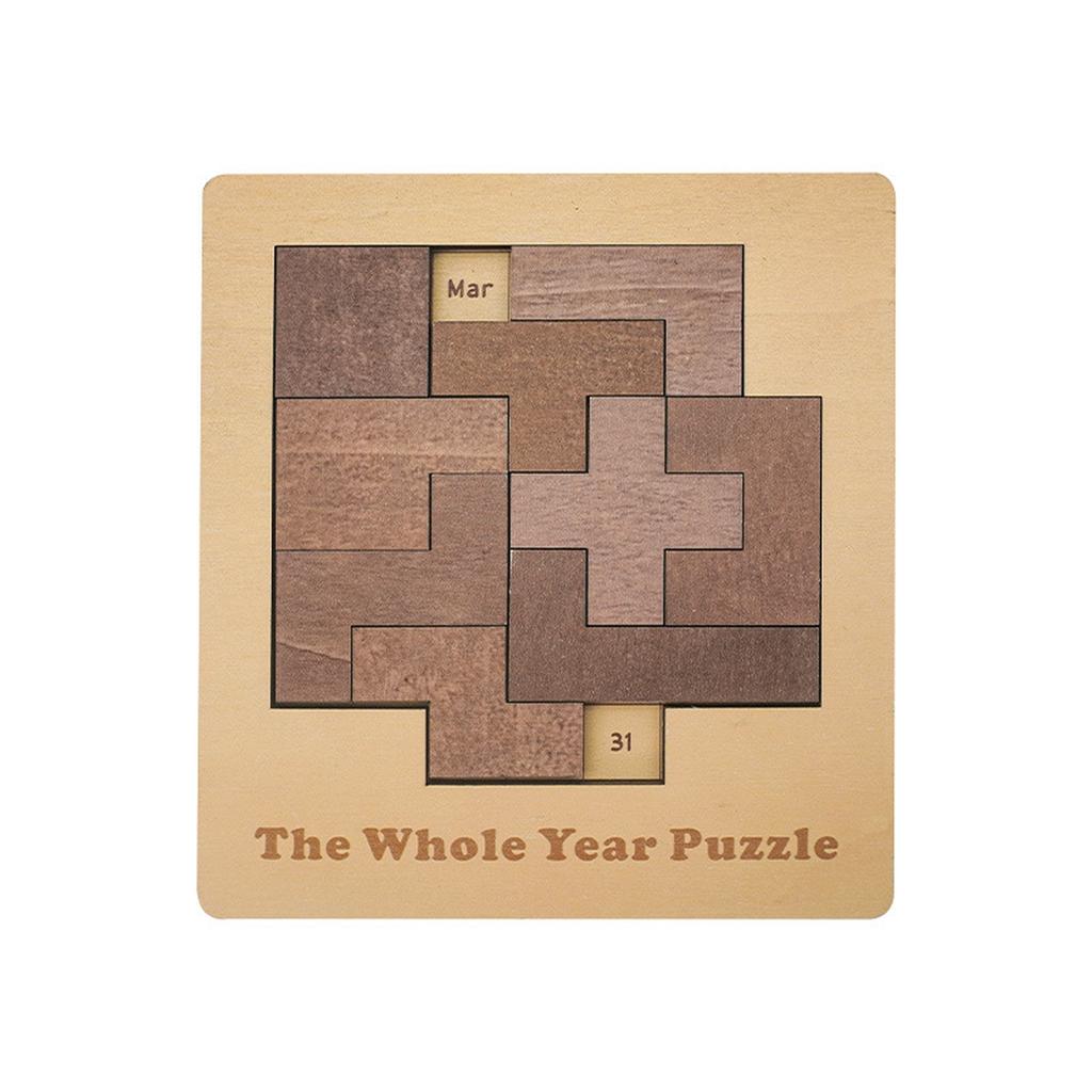 Daily Calendar Puzzle For Adults,A Puzzle To Challenge 365+ Date, Wooden Puzzles