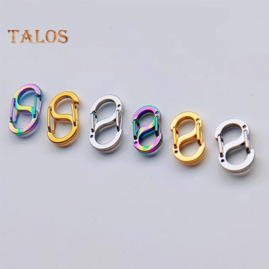 5 Stück S-Typ doppelseitige Federschnalle Sicheres Design mit doppelter Öffnung Halskettenverkürzer Armbandverbinder Schmuckherstellung Verschluss