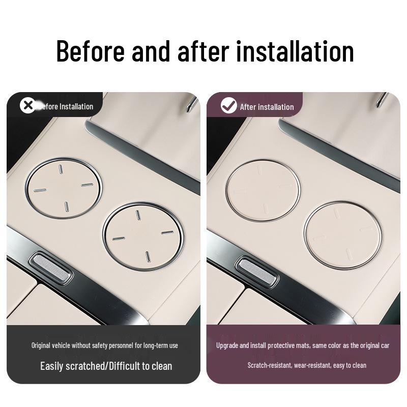 Anti-Slip Silicone Mat for Xiaomi YU7 Center Console Cup Holder, Car Interior Modification Accessory