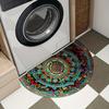 Bohemian Mandala Semi-Circular Door Mats Are Durable For Living Room Bathroom Balcony And Door Decoration