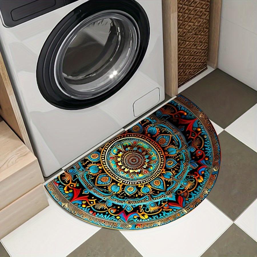 Bohemian Mandala Semi-Circular Door Mats Are Durable For Living Room Bathroom Balcony And Door Decoration