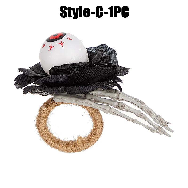 

Декоративная застежка для салфеток на Хэллоуин, новое кольцо для салфеток в виде черепа тыквы на Хэллоуин, кольцо для салфеток в виде кленового листа тыквы на Пасху