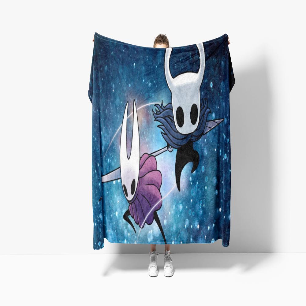 HHHollow KKnight Fashion Digital Printed Pattern Thin Blanket Flannel Blanket Portable Home Travel Office Lunch Break Blanket