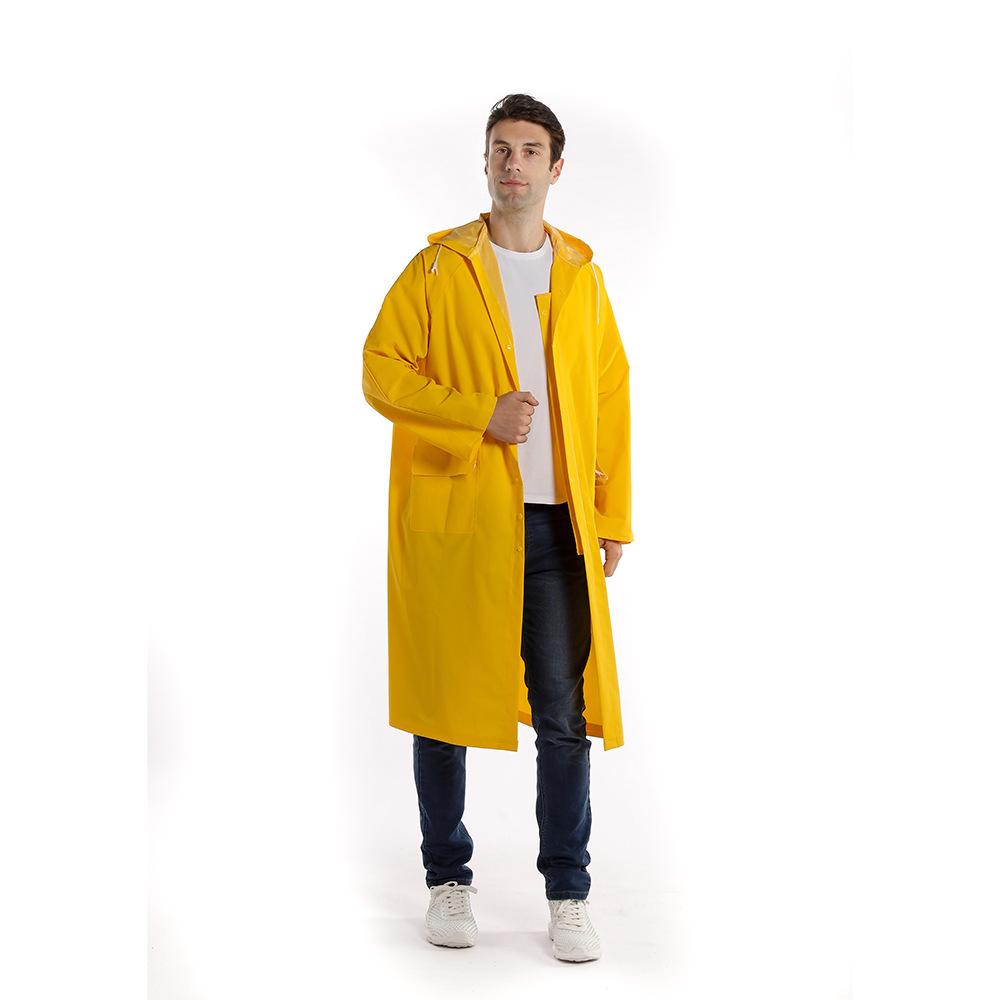 Thickened and pvc one-piece raincoat outdoor labor insurance dual-purpose trench coat poncho cycling raincoat