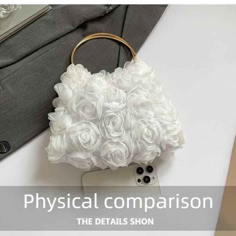 Stylish 3D Rose Blossom Women's Clutch