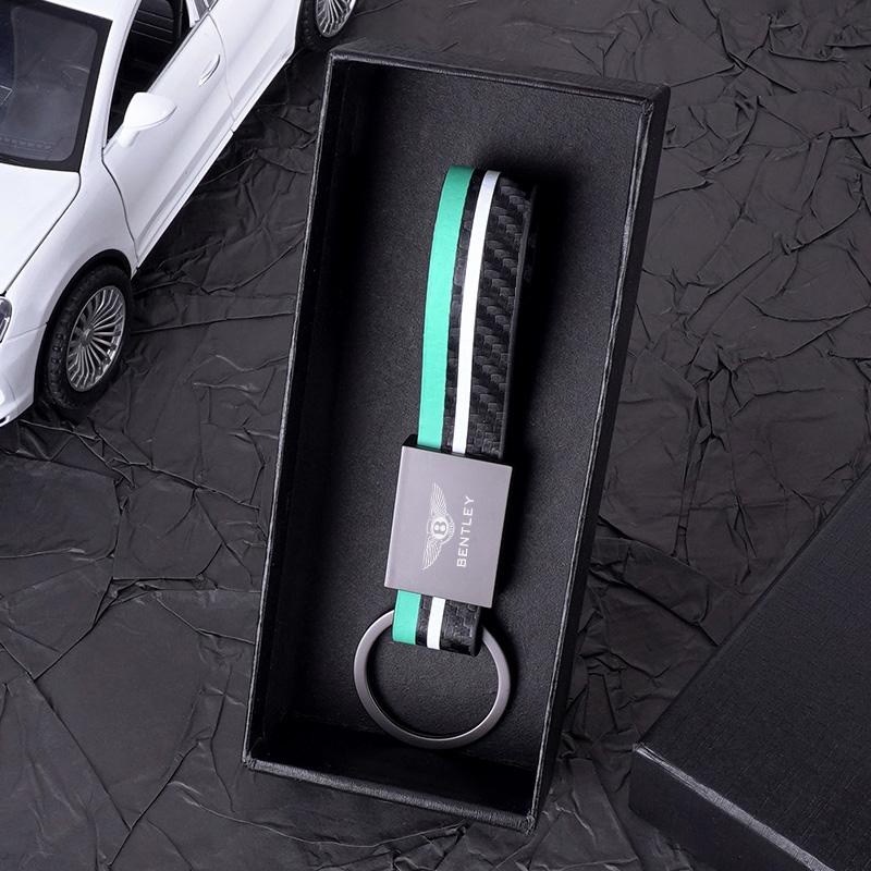 1PC Luxury B-Bentley-B Badge Car Keychain Keyring Key Chain For Bentley Flying Spur Continental GT Bentayga Mulsanne Accessories