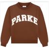 Lente 2026 PARKE Dames Crewneck Katoenen Sweatshirt met Letterprint - Casual Losse Top