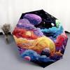 1 PC Automatic Folding Umbrella - outer space Pattern, Portable & Foldable Design with 8 Ribs, Christmas Birthday Gifts