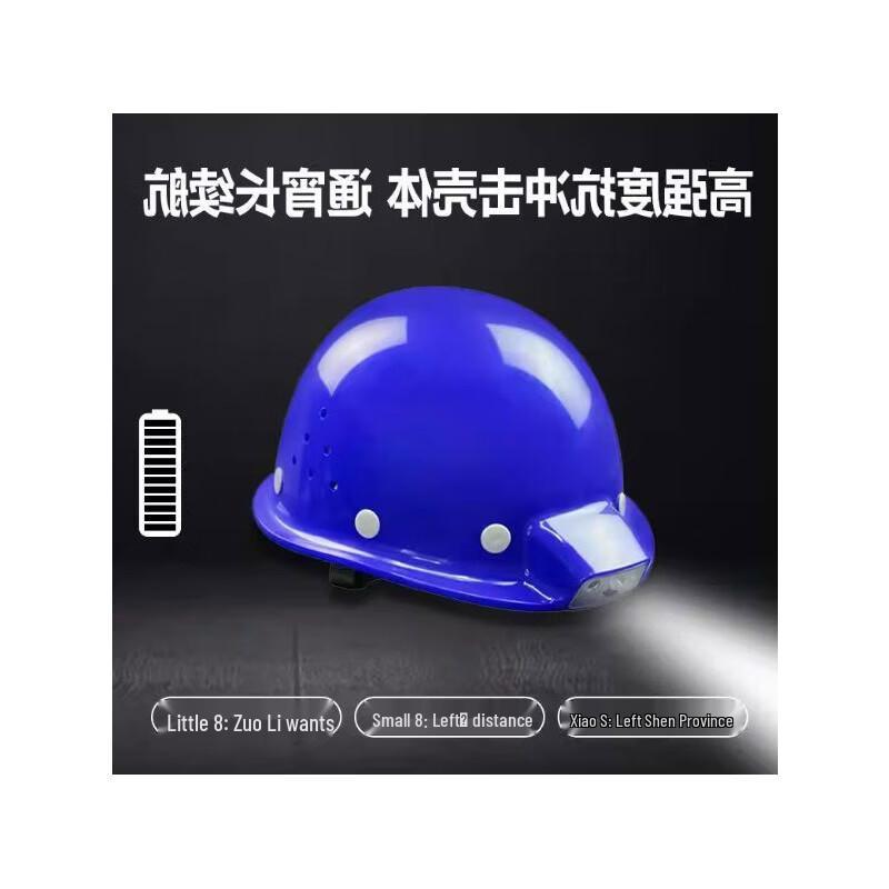 Weishi Safety Helmet with Integrated Headlamp