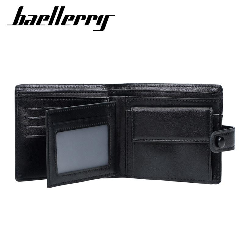 Baellerry Herren Kurze Geldbörsen Vintage Design Dreifach-Kartenhalter Bargeld Geldbeutel Business Geldbörse