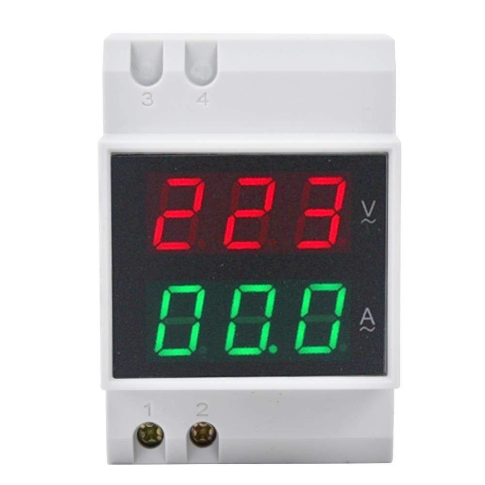 LED Display DIN Rail Power Meter AC80-300V Digital Energy Meter  Industrial Panel