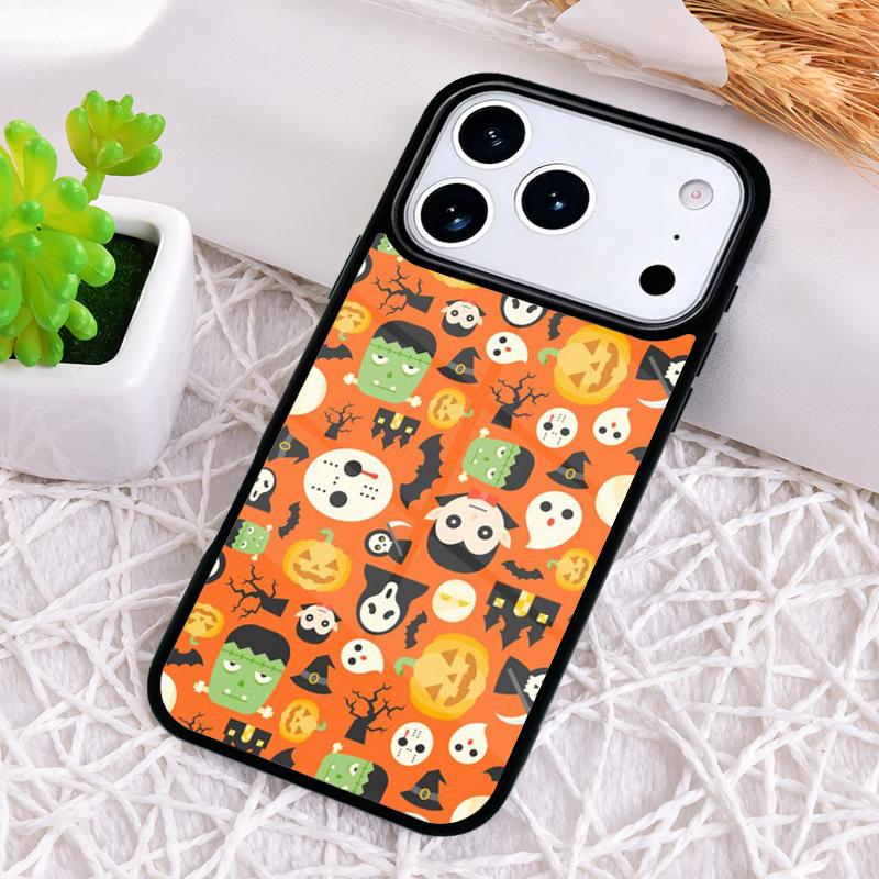 BOO! Happy Halloween Pumpkin Phone Case for iPhone 17 Air 16 15 11 12 14 13 Pro Max Shockproof Cover