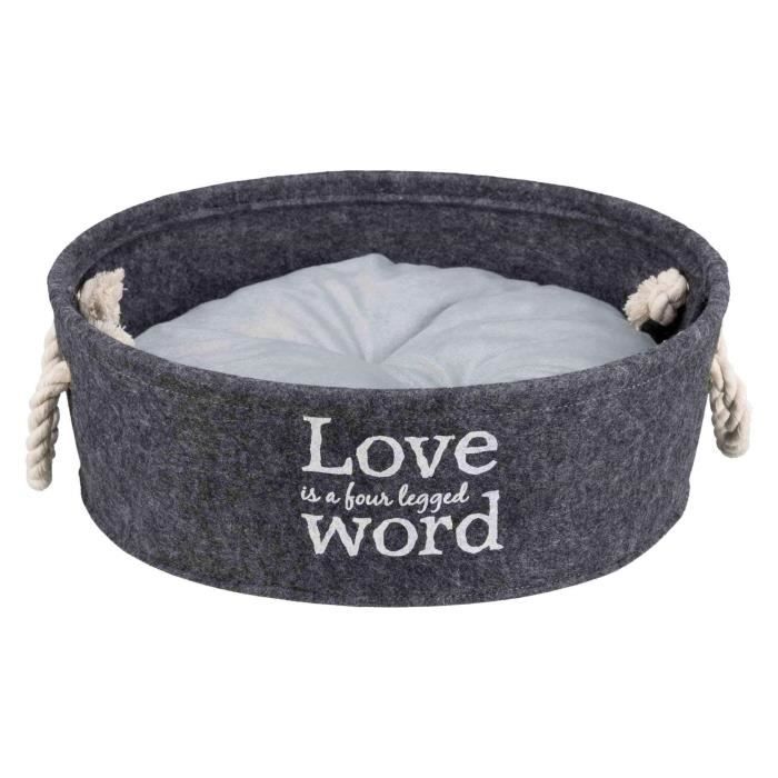 TRIXIE Panier pour chien - Ø37cm - Gris - Pour chien