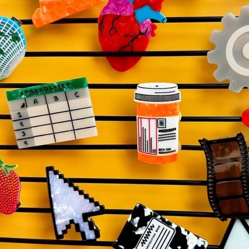 

GREYMANSION Artistcolette Hair Claw Test Tube Hair Claw (Green Injection)