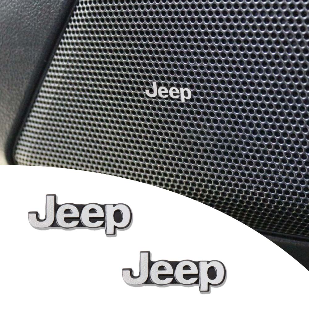 Car Badge 3D Metal Audio Stickers Auto Logo Interior Decoration Accessories For Jeep Renegade WrangleUr jk Compass Grand Cherokee
