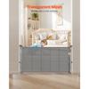 SucceBuy 55/71/110in Retractable Baby Gate 34in Tall Extends Wide Retractable Gate for Kids Pets Mesh Material Easy To Install
