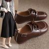 Mode 2024 neue Damen Flats Komfort Rutschfest Damen Slipper Leder Flats Elegant Schleife Damen Einzelne Schuhe Mutterschuhe