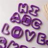 Plastic Material Alphabet Biscuit Cutters 26 Letters Set DIY Fondant Molds  Home Kitchen Baking
