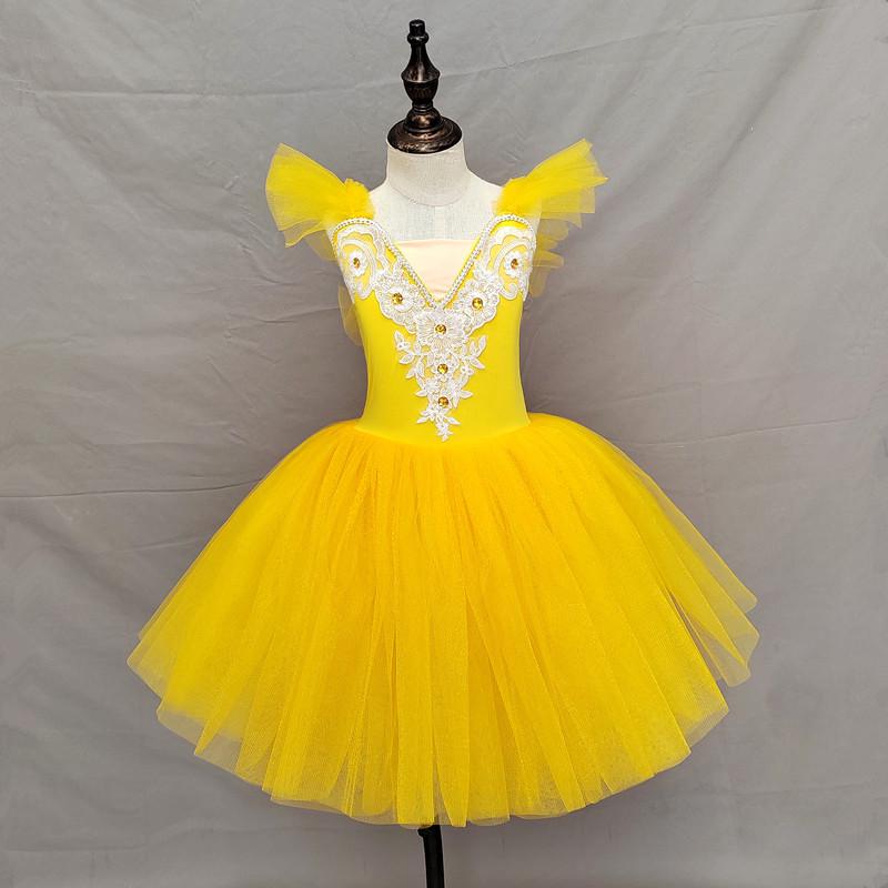 Costume da Balletto per Bambini: Gonna Performance Cigno Piccolo per Lezione di Danza - Edizione 1 Giugno