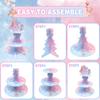 Gender Reveal Party Cupcake Stand Decorations Blue Pink Bear Cake Stand Baby Shower Boy Girl Christening Party Favors