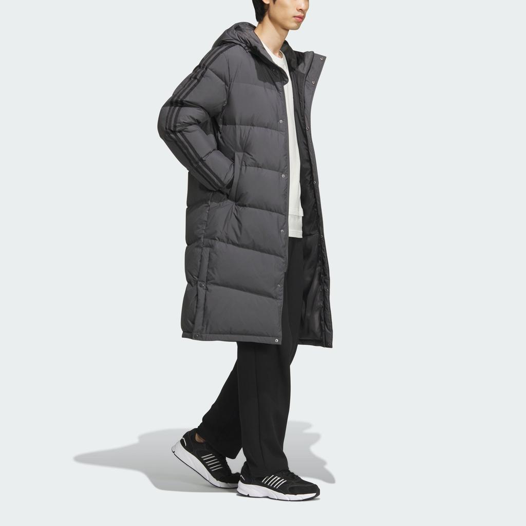 Adidas Casual Comfortable Warm Down Jacket Unisex Outerwear Dark-Gray JM9123