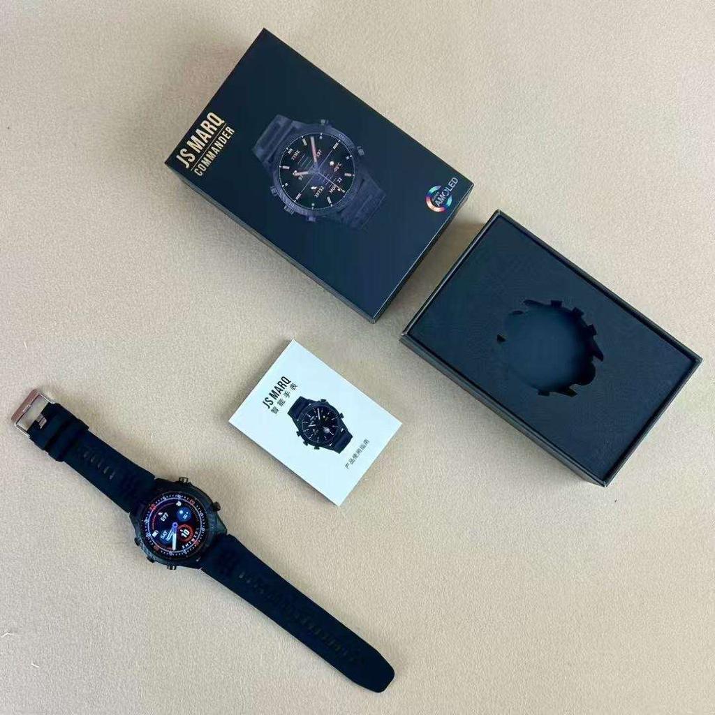 2025 High Quality JS MARQ Fashion Sport Watch for Men 100 Modes Step 1.39" HD Round BT Call Music Heart Rate Android Smart Watch