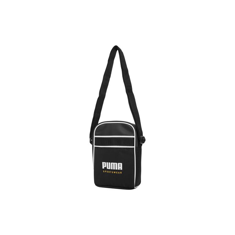 

Puma Campus Sports Leisure Fabric Phone Bag Shoulder Crossbody Bag Regular Couple Style Unisex bags Black 078459-01 Black