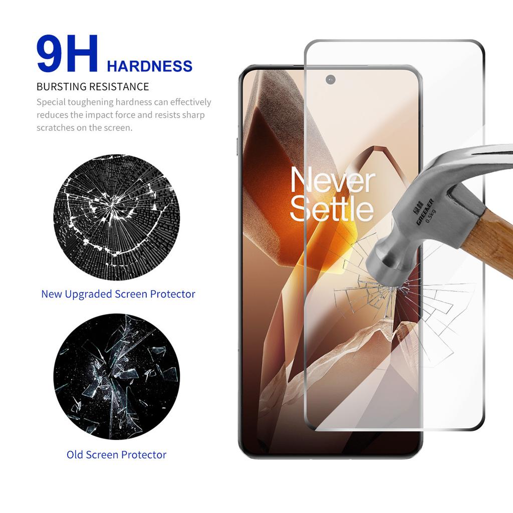 RURIHAI 10Pcs For OnePlus 13R 5G High Aluminium-Silicon Glass Film 0.26mm 2.5D Screen Protector