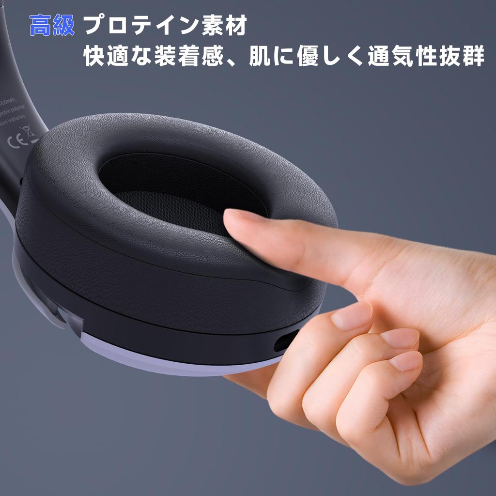 PS5 Gaming Connection Headphones with Detachable Low Latency Gaming 45 Hours of RGB Detachable Compatible with Xbox and Switch Headset, 2.4G