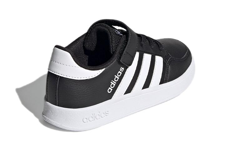 adidas Neo Breaknet Comfortable And Trendy Abrasion Resistant Low Top Skateboard Shoes Black White FZ0105