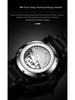 Popular Men's Black Warrior Hollow Mechanical Watch - Stylish, Waterproof, Luminous, Automatic