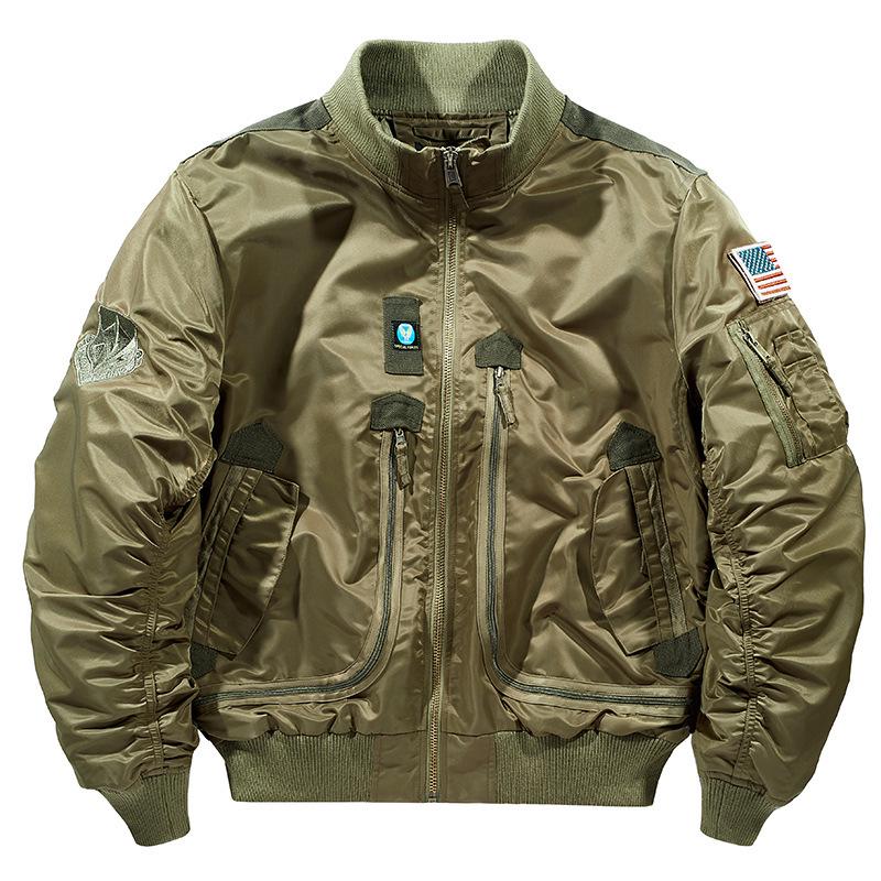 2026 Men's Air Force MA1 Flight Jacket: Stand Collar, Loose Fit, Plus Size, Spring/Autumn Trend