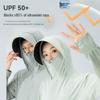 Live Broadcast Style Ice Silk Sun Protection Clothing: Breathable, UV-Proof, Detachable Summer Wear for Men and Women