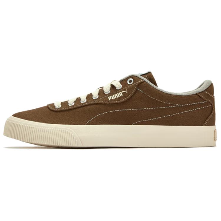 Puma IV-60 Canvas Classic Retro Versatile Low-Top Sneakers Unisex Sneakers Brown 390425-08