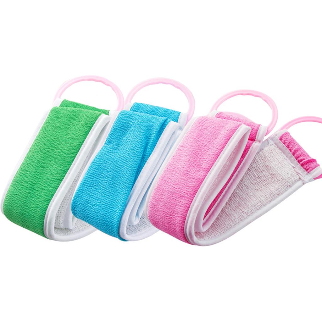 Double Sided Shower Strip Towel Exfoliating Dead Skin Shower Towel Suitable for Daily Body Cleaning Use
