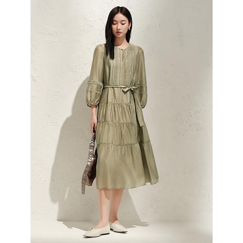 

Jiu Zi Anna Kou Women s Tencel A-Line Dress L
