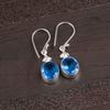 Natural Tanzanite Gemstone 925 Sterling Silver Elegant Jewelry Earrings 1.30" EE-6-5
