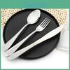 Fork Knife Dinnerware Spoon Dinner Set Stainless Steel Cutlery Quality Dining Dinner Camping Western Kitchen Metal Tableware Set