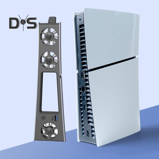 Ventilator de răcire pentru consolă de jocuri cu port USB 3.0 Zgomot redus Instalare simplă Ventilator de răcire eficient Plug-play Radiator pentru PS5 Slim
