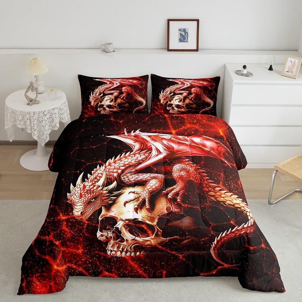 Cartoon Train Your Dragon Bedding Sets Exquisite Bed Supplies Set Toothless Duvet Cover Bed Comforter Set Bedding Birthday Gift