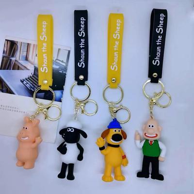Cute Animal Lamb Keychain Sheep A Sheep Doll Bag Pendant Key Women's Beautifully Jewelry Car Phone Keychain Birthday Gift