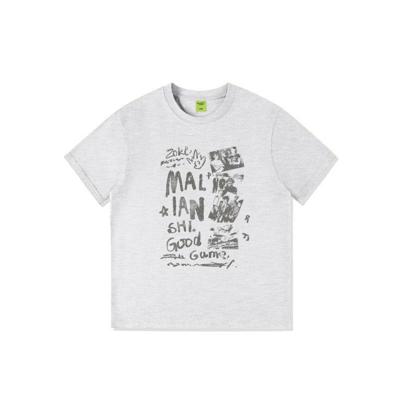 Pure Cotton Summer White Short-sleeve T-shirt for Women, New American Trendy Brand Loose Plus-size Girl High-end Letter Top