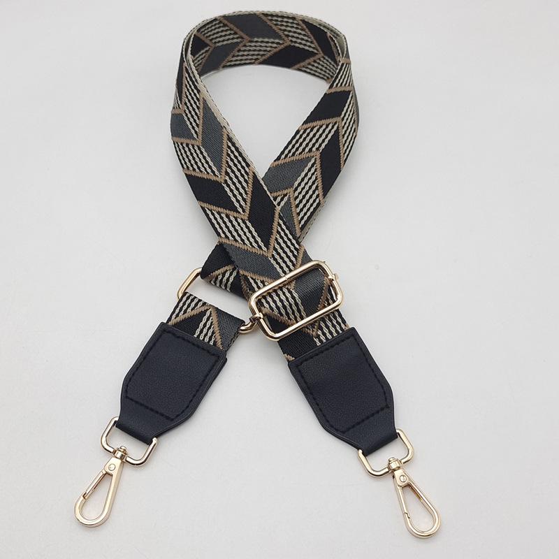 Adjustable Crossbody Strap: Colorful Leaf Design with Load-Reducing Pendant