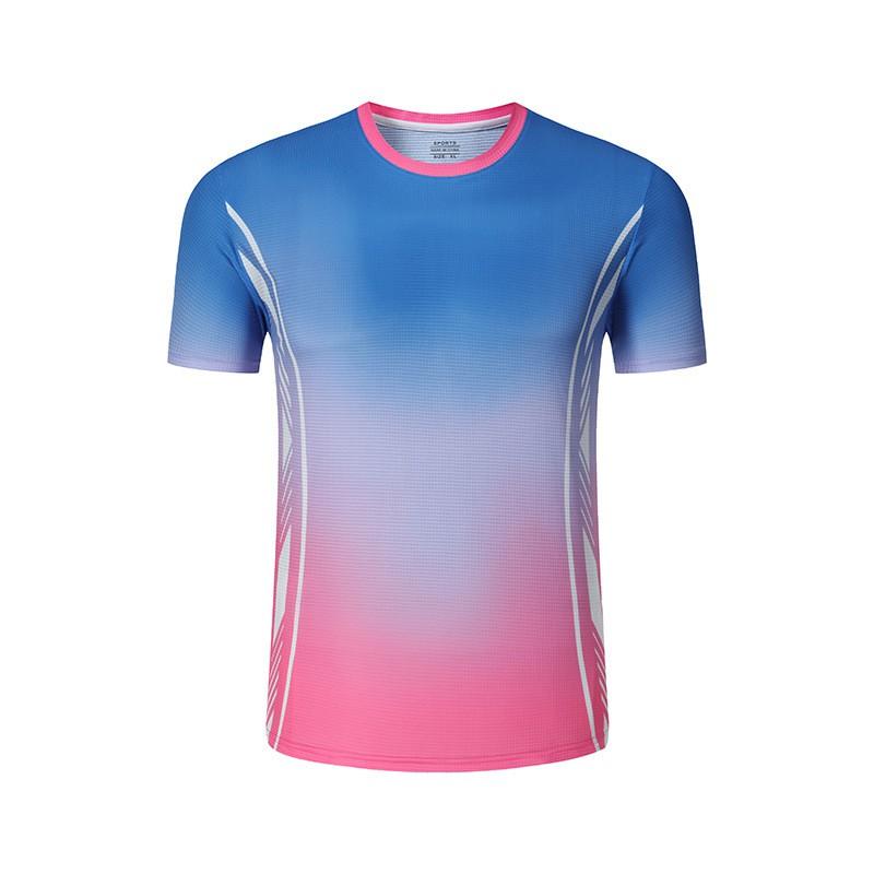 Sports Quick-Dry Short Sleeve T-Shirt Badminton Tennis Ping Pong Unisex Athletic Top Team Games