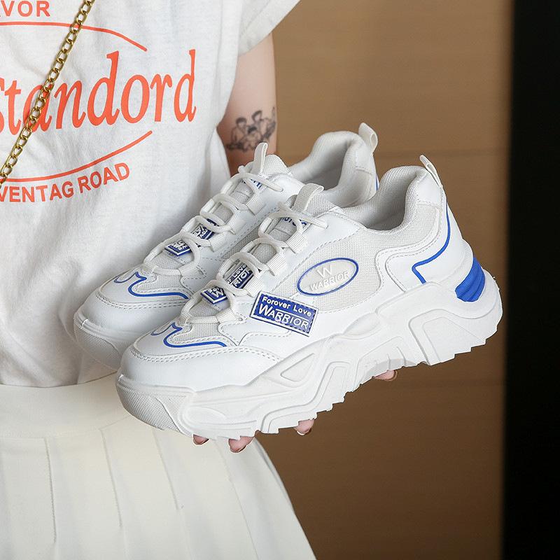 Platform dad shoes women's autumn mesh 2025 new spring and autumn non-slip casual versatile light and comfortable sports shoes tide